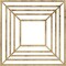 Ekena Millwork Raven Architectural Grade PVC Pierced Ceiling Medallion, Antiqued Brass, 36"OD x 13 1/4"ID x 1"P CMPP36X36RAABS - alternate 1